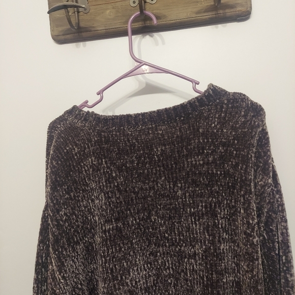 Philosophy Anthropologie Soft Fuzzy Long Sleeve Pullover Sweater Shirt Top Gray - Picture 7 of 9